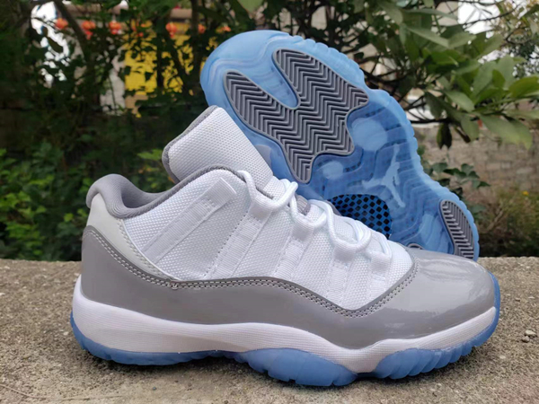 Men's Running weapon Air Jordan 11 White Gray Shoes 055 Men's Running weapon Air Jordan 11 White Gray Shoes 055